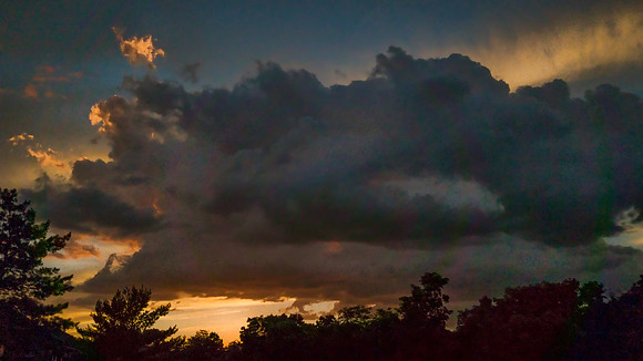 Storm Cloud at Sunset